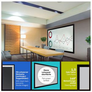 Produktbild für Beamer-Leinwand ESMART Professional MIRALE GRAU
