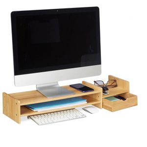 Produktbild für Monitorständer Relaxdays 10037887, Bambus