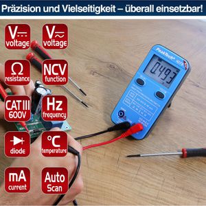 Produktbild für Multimeter PeakTech P 1073, digital, True RMS