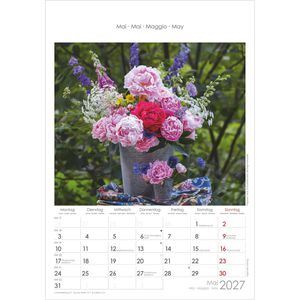 Produktbild für Bildkalender Alpha 104601, Blumen, Jahr 2027