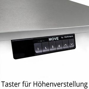Produktbild für Schreibtisch Kerkmann Move 1 stable, graphit / silber