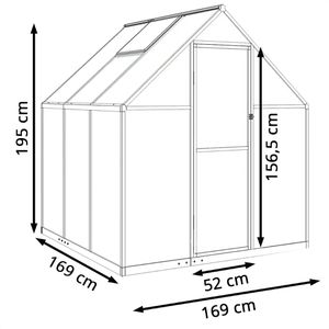 Produktbild für Gewächshaus vidaXL 4005828, 2,86 m² Fläche