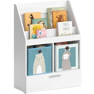 Produktbild für Bücherregal Vicco Luigi, weiß, mit 2 Faltboxen