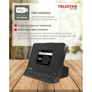 Produktbild für Digitalradio-Adapter Telestar Top 400 schwarz