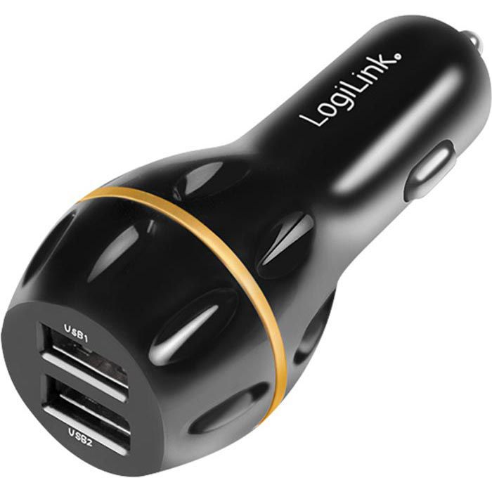 LogiLink USB-Kfz-Ladegerät PA0201, 3A, 19,5W, 2x 3.0 USB-A QC 3.0