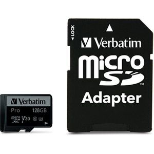 Produktbild für Micro-SD-Karte Verbatim Pro, 47044, 128GB