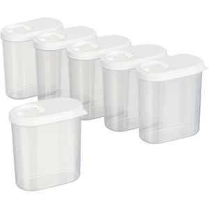 Schüttdose Kigima weiß, aus Kunststoff, Set