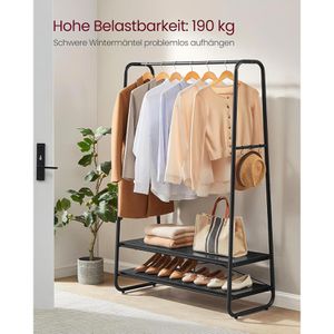 Produktbild für Garderobenständer Vasagle RGR112B03, schwarz