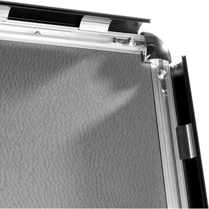 Produktbild für Infoständer Böttcher-AG aus Aluminium, schwarz, A3