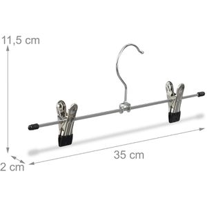 Produktbild für Hosenbügel Relaxdays 100497710, aus Metall