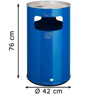 Produktbild für Aschenbecher VAR H75K, 3063, enzianblau, für Outdoor