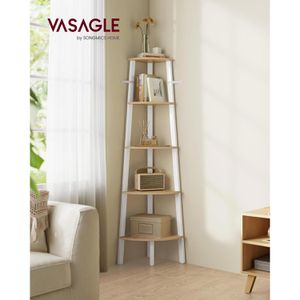 Produktbild für Bücherregal Vasagle LLS035Y01, weiß / eiche
