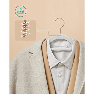 Produktbild für Kleiderbügel Songmics CRF021W02, aus Kunststoff