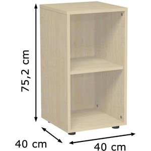 Produktbild für Aktenregal Geramöbel Flex, S-342001-A, aus Holz
