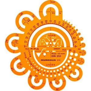 Schablone Rumold 2110, Abrundungsschablone