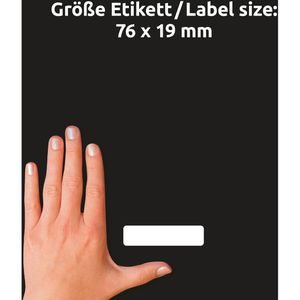 Produktbild für Namensetiketten Zweckform 51064, weiß