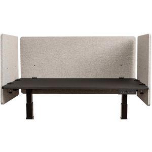 Produktbild für Tischtrennwand Luxor RCLM-BP-MG-160, grau