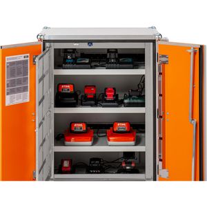 Produktbild für Akku-Ladeschrank CEMO Premium 8/20, mit 36 Steckdosen