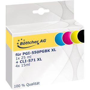 Produktbild für Tinte Böttcher-AG für Canon PGI-550PGBK XL + CLI-551 XL