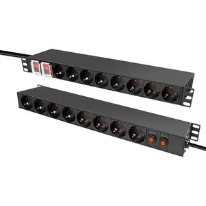 Produktbild für Steckdosenleiste LogiLink PDU1601, mit 2m Kabel