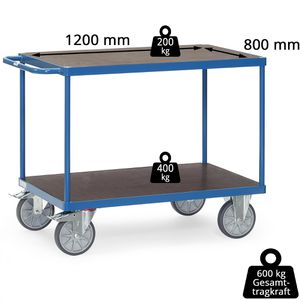 Produktbild für Tischwagen Fetra 24031403, aus Metall &amp; Holz