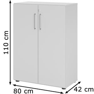 Produktbild für Aktenschrank Hammerbacher Serie 9 Advanced, aus Holz