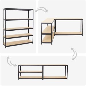 Produktbild für Weitspannregal PROREGAL Giant Elephant, 5 Holzböden