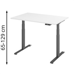 Schreibtisch Böttcher-AG Base Lite, weiß / graphit