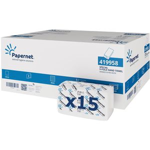 Produktbild für Papierhandtücher Papernet 419958, 2-lagig