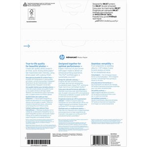 Produktbild für Fotopapier HP Q5456A Advanced, für Inkjet, A4