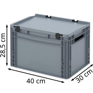 Produktbild für Eurobox AUER ED 43/27, grau, 26 Liter