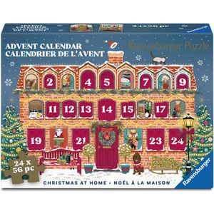 Produktbild für Adventskalender Ravensburger 12002014 Puzzle Christmas at Home