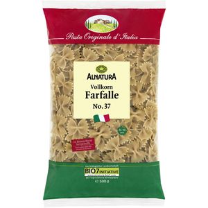 Nudeln Alnatura Vollkorn Farfalle No.37, BIO