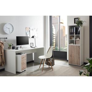 Produktbild für Kombischrank Möbelpartner Serie 400, wildeiche / weiß