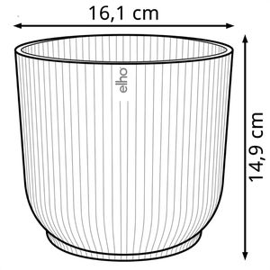 Produktbild für Übertopf elho Vibes Fold rund, zartrosa, Ø 16 x 15 cm