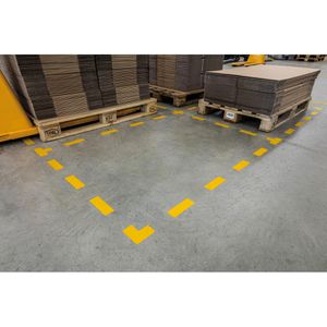 Produktbild für Bodenmarkierung Durable 170004 T-Form gelb