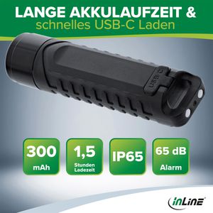 Produktbild für Bluetooth-Tracker InLine KeyFinder mit Licht, für iOS