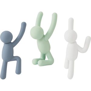 Produktbild für Kleiderhaken Umbra Buddy, 318165-370, blau, grün, weiß