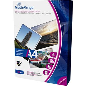 Produktbild für Fotopapier MediaRange MRINK106, für Farblaser, A4