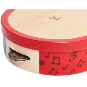 Produktbild für Kinder-Musikinstrument Hape Bunter Tamburin E0607