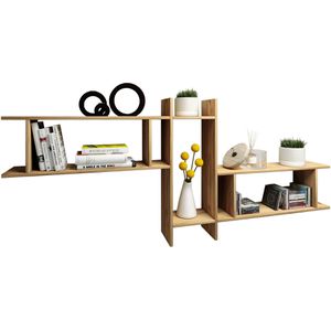 Produktbild für Wandregal VCM Sirola Maxi, 917505, honig eiche