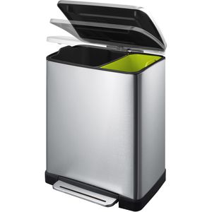 Produktbild für Mülleimer EKO E-Cube, VB 926819, matt silber