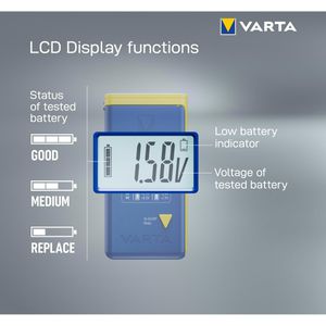 Produktbild für Batterietester Varta LCD
