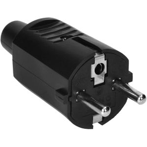 Produktbild für Schutzkontaktstecker Orno AE-13259, 16 A / 230 V, schwarz