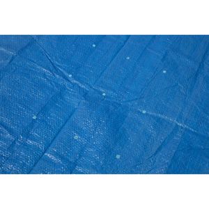 Produktbild für Poolabdeckung Bestway 58107, aus PE, blau, mit Spannseil