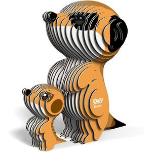 Puzzle Eugy 650046, 3D Tier-Puzzle, Erdmännchen