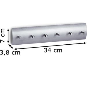 Produktbild für Schlüsselbrett Zeller 13886, Schlüsselbord, silber