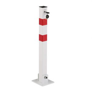 Produktbild für Absperrpfosten Relaxdays 100496841481, rot/weiß, aus Metall