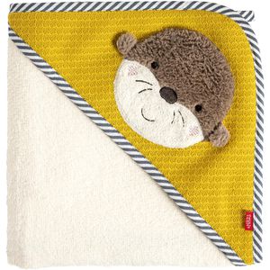 Produktbild für Handtuch Fehn Kapuzenbadetuch Otter, mit Motiv, 80 x 80 cm