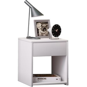 Nachttisch VCM Sledo Mini 913239, weiß, aus Holz, stehend